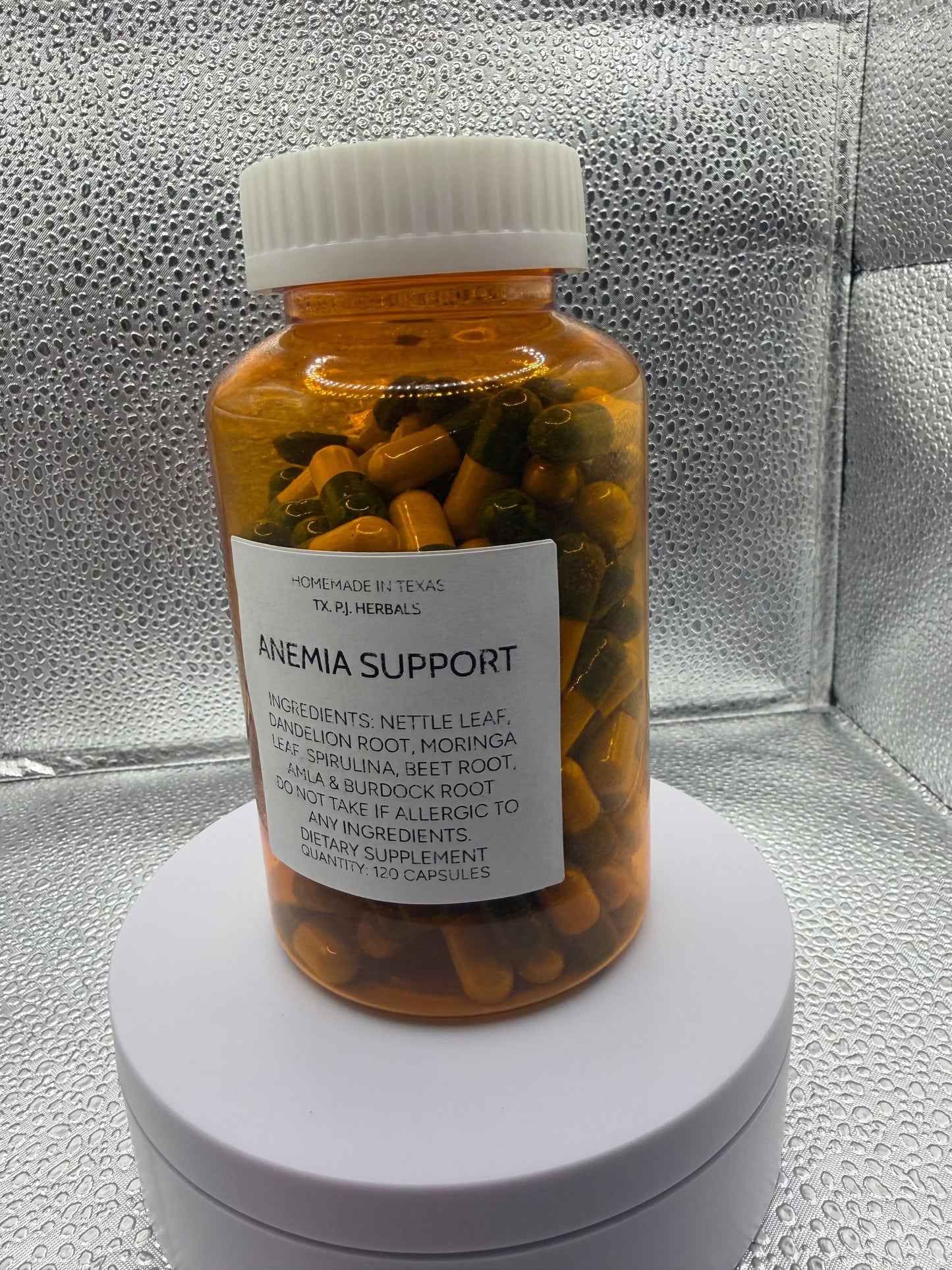 Herbal Anemia Support supplement promoting healthy iron levels and natural vitality