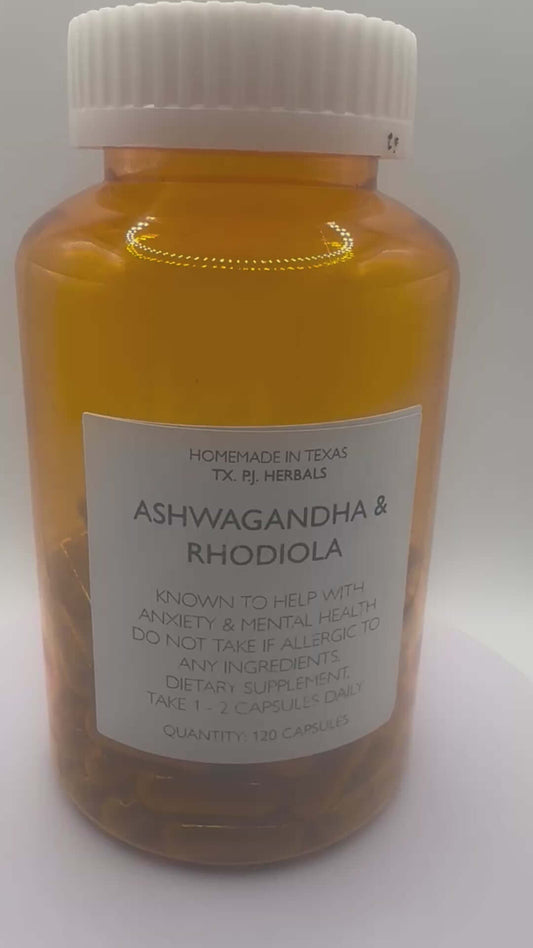 Ashwagandha and Rhodiola Capsules - Anxiety